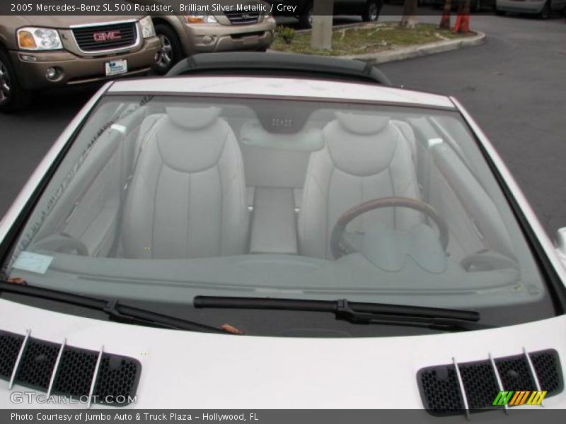 Brilliant Silver Metallic / Grey 2005 Mercedes-Benz SL 500 Roadster
