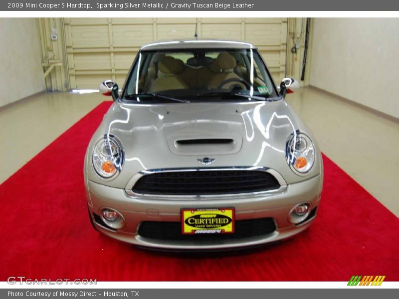 Sparkling Silver Metallic / Gravity Tuscan Beige Leather 2009 Mini Cooper S Hardtop