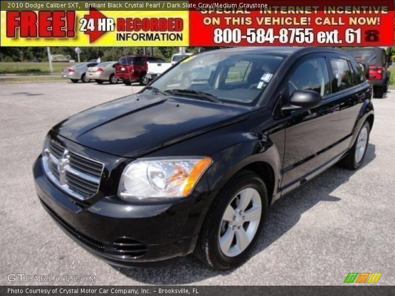 Brilliant Black Crystal Pearl / Dark Slate Gray/Medium Graystone 2010 Dodge Caliber SXT