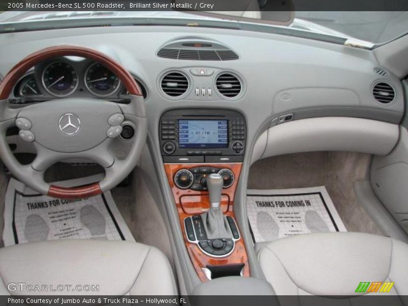 Brilliant Silver Metallic / Grey 2005 Mercedes-Benz SL 500 Roadster