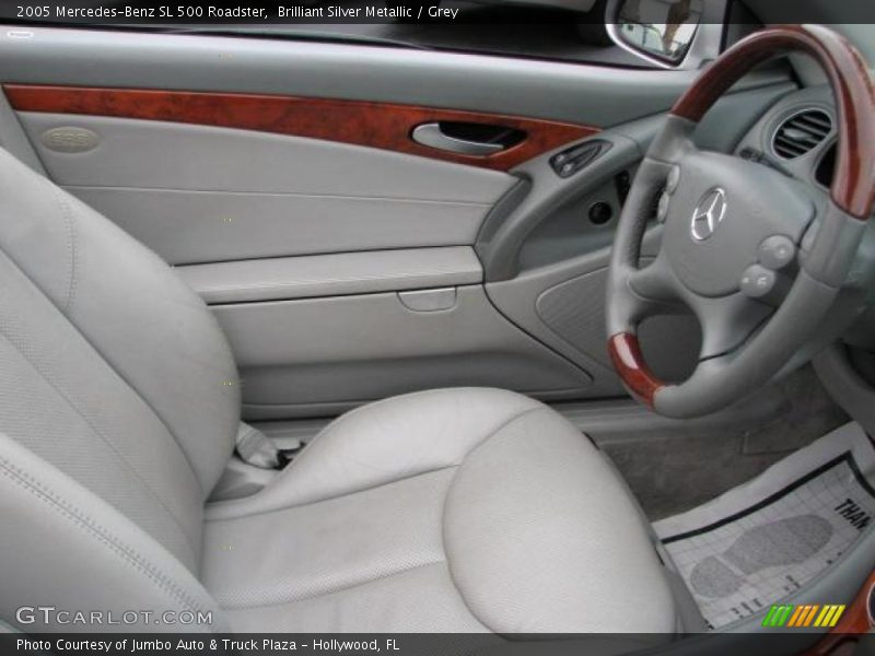 Brilliant Silver Metallic / Grey 2005 Mercedes-Benz SL 500 Roadster