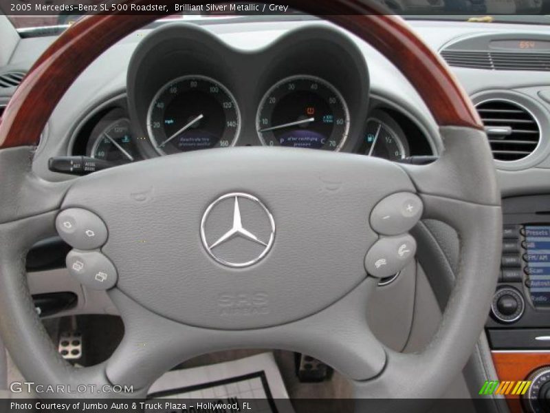 Brilliant Silver Metallic / Grey 2005 Mercedes-Benz SL 500 Roadster