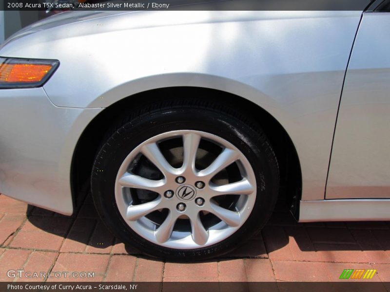 Alabaster Silver Metallic / Ebony 2008 Acura TSX Sedan