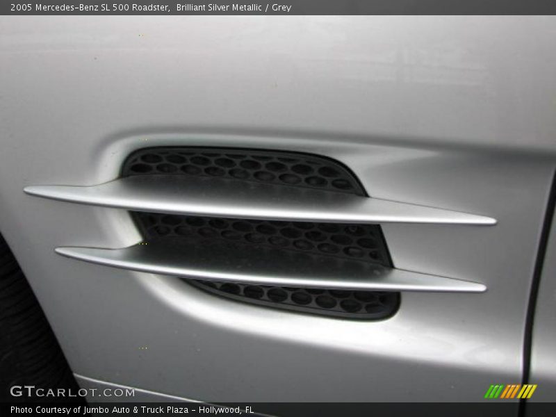 Brilliant Silver Metallic / Grey 2005 Mercedes-Benz SL 500 Roadster
