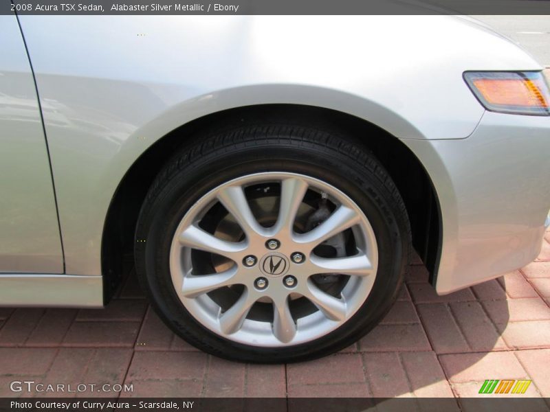 Alabaster Silver Metallic / Ebony 2008 Acura TSX Sedan