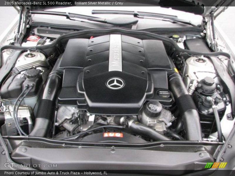 Brilliant Silver Metallic / Grey 2005 Mercedes-Benz SL 500 Roadster