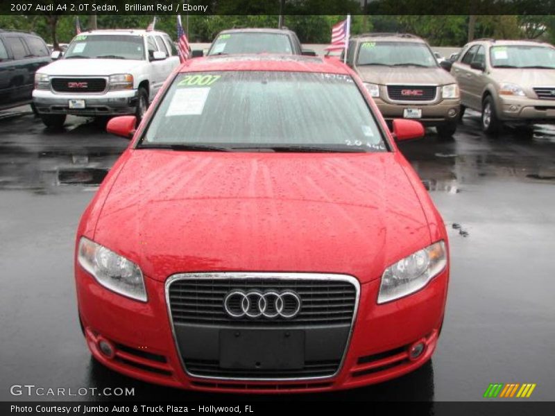 Brilliant Red / Ebony 2007 Audi A4 2.0T Sedan