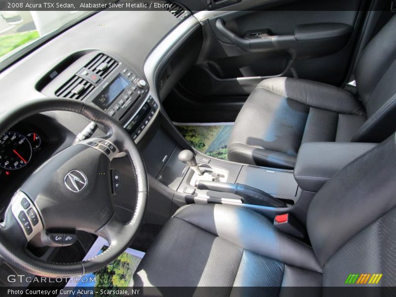 Alabaster Silver Metallic / Ebony 2008 Acura TSX Sedan