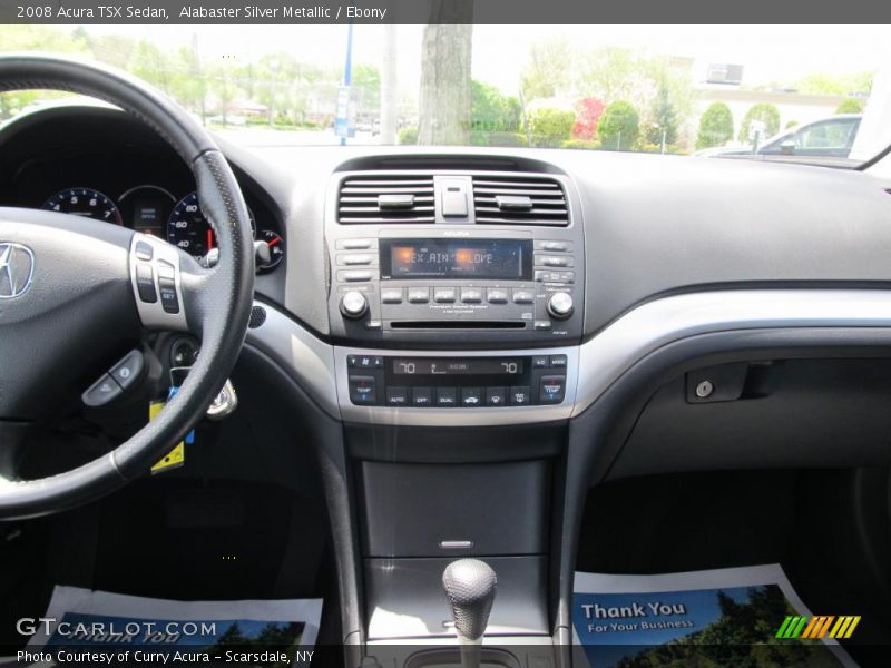 Alabaster Silver Metallic / Ebony 2008 Acura TSX Sedan