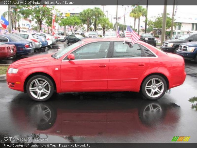 Brilliant Red / Ebony 2007 Audi A4 2.0T Sedan