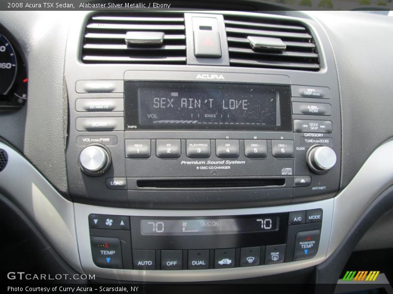 Alabaster Silver Metallic / Ebony 2008 Acura TSX Sedan