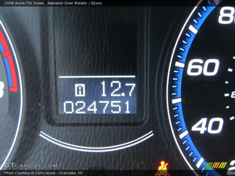 Alabaster Silver Metallic / Ebony 2008 Acura TSX Sedan