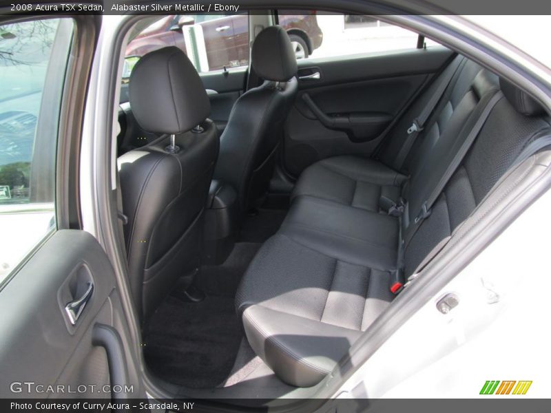 Alabaster Silver Metallic / Ebony 2008 Acura TSX Sedan
