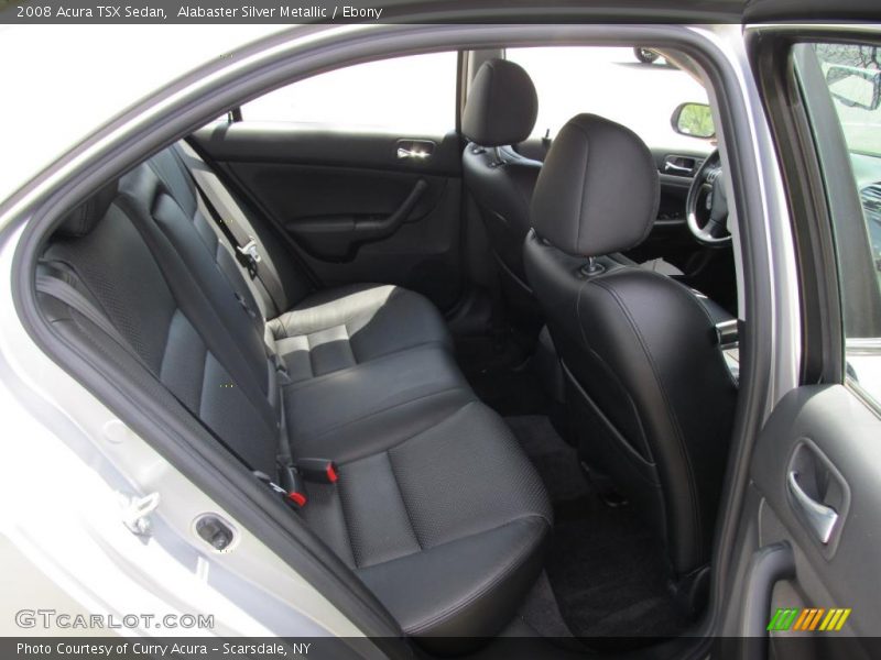 Alabaster Silver Metallic / Ebony 2008 Acura TSX Sedan