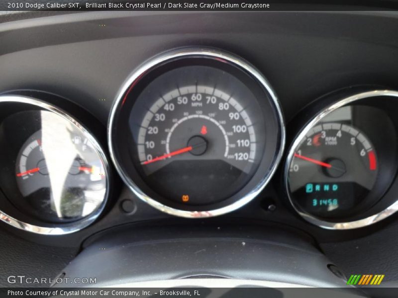 Brilliant Black Crystal Pearl / Dark Slate Gray/Medium Graystone 2010 Dodge Caliber SXT