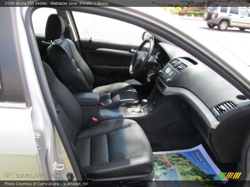 Alabaster Silver Metallic / Ebony 2008 Acura TSX Sedan