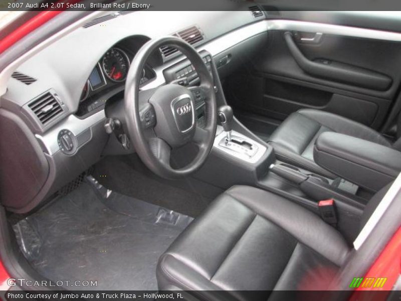 Brilliant Red / Ebony 2007 Audi A4 2.0T Sedan