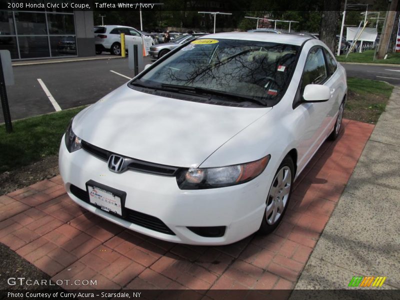 Taffeta White / Ivory 2008 Honda Civic LX Coupe