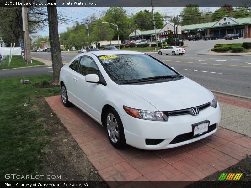 Taffeta White / Ivory 2008 Honda Civic LX Coupe