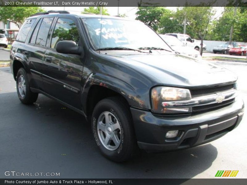 Dark Gray Metallic / Gray 2003 Chevrolet TrailBlazer LT
