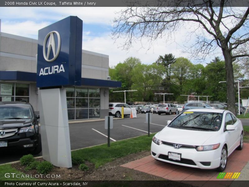 Taffeta White / Ivory 2008 Honda Civic LX Coupe