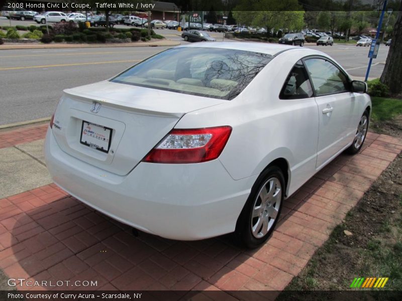 Taffeta White / Ivory 2008 Honda Civic LX Coupe