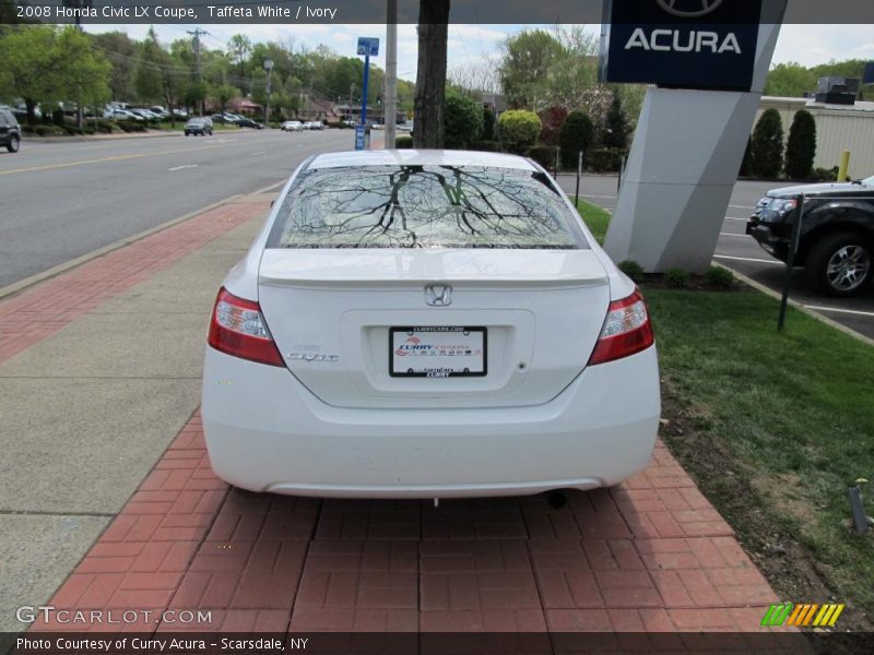 Taffeta White / Ivory 2008 Honda Civic LX Coupe