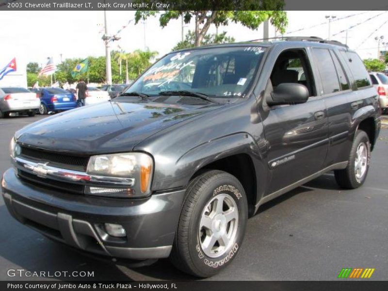 Dark Gray Metallic / Gray 2003 Chevrolet TrailBlazer LT