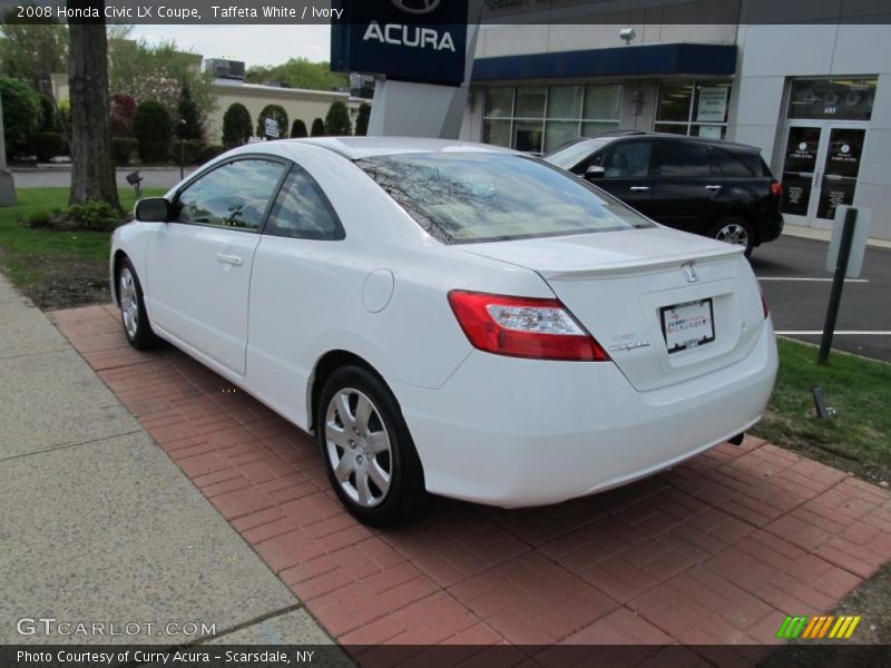 Taffeta White / Ivory 2008 Honda Civic LX Coupe