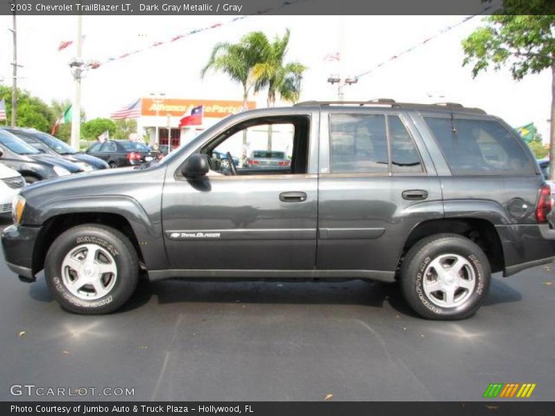 Dark Gray Metallic / Gray 2003 Chevrolet TrailBlazer LT