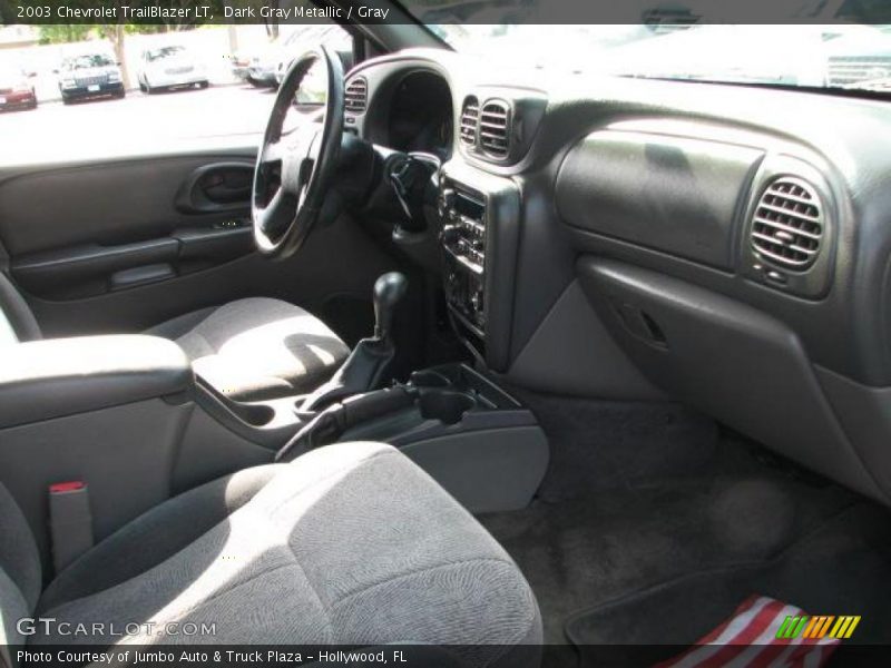 Dark Gray Metallic / Gray 2003 Chevrolet TrailBlazer LT