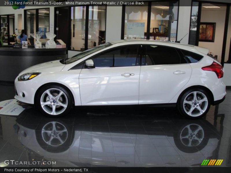  2012 Focus Titanium 5-Door White Platinum Tricoat Metallic