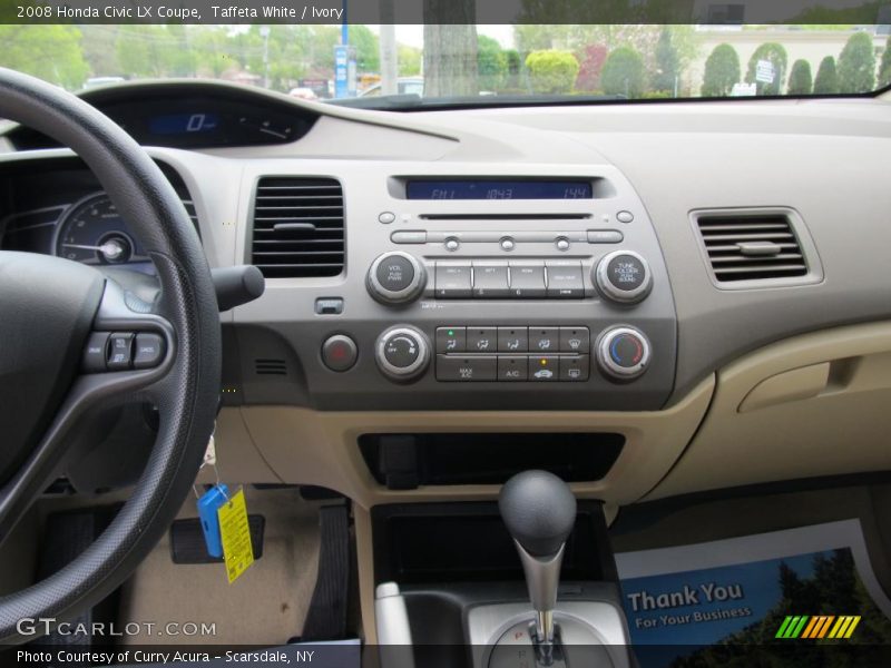 Taffeta White / Ivory 2008 Honda Civic LX Coupe