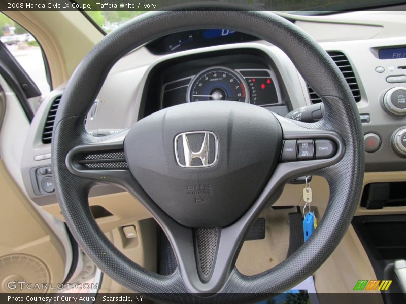 Taffeta White / Ivory 2008 Honda Civic LX Coupe