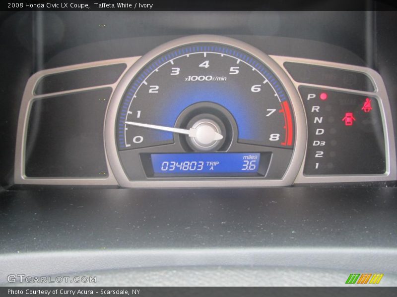 Taffeta White / Ivory 2008 Honda Civic LX Coupe