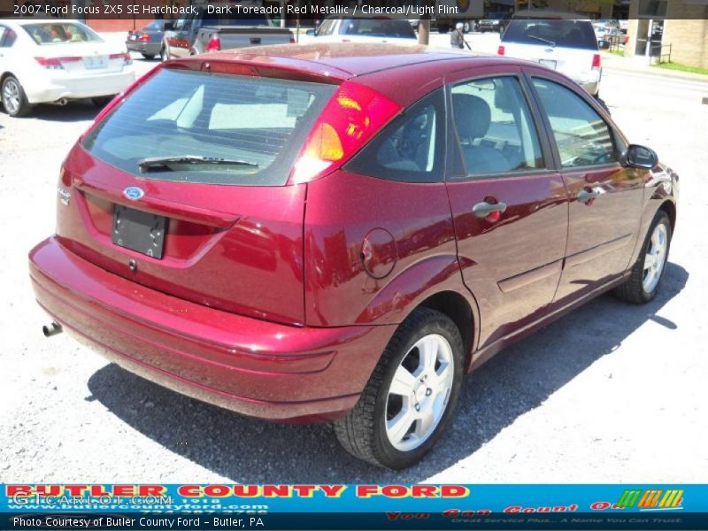 Dark Toreador Red Metallic / Charcoal/Light Flint 2007 Ford Focus ZX5 SE Hatchback