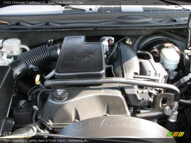 Dark Gray Metallic / Gray 2003 Chevrolet TrailBlazer LT