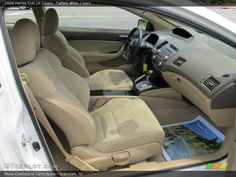 Taffeta White / Ivory 2008 Honda Civic LX Coupe