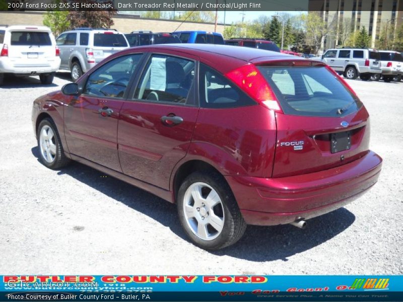 Dark Toreador Red Metallic / Charcoal/Light Flint 2007 Ford Focus ZX5 SE Hatchback