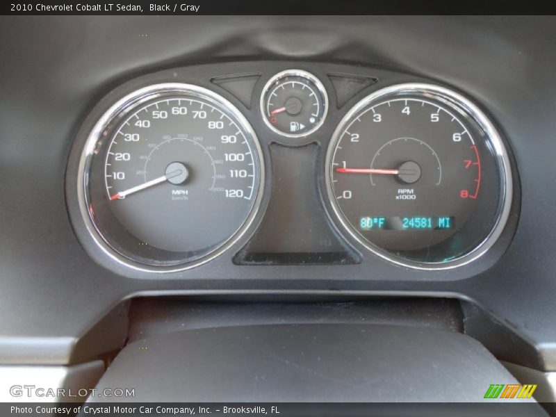 Black / Gray 2010 Chevrolet Cobalt LT Sedan