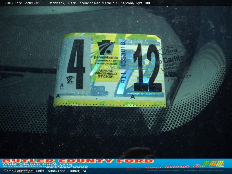 Dark Toreador Red Metallic / Charcoal/Light Flint 2007 Ford Focus ZX5 SE Hatchback