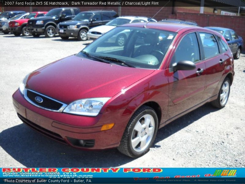 Dark Toreador Red Metallic / Charcoal/Light Flint 2007 Ford Focus ZX5 SE Hatchback