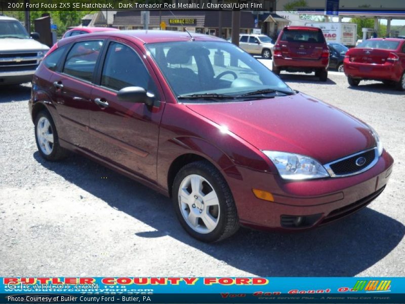 Dark Toreador Red Metallic / Charcoal/Light Flint 2007 Ford Focus ZX5 SE Hatchback