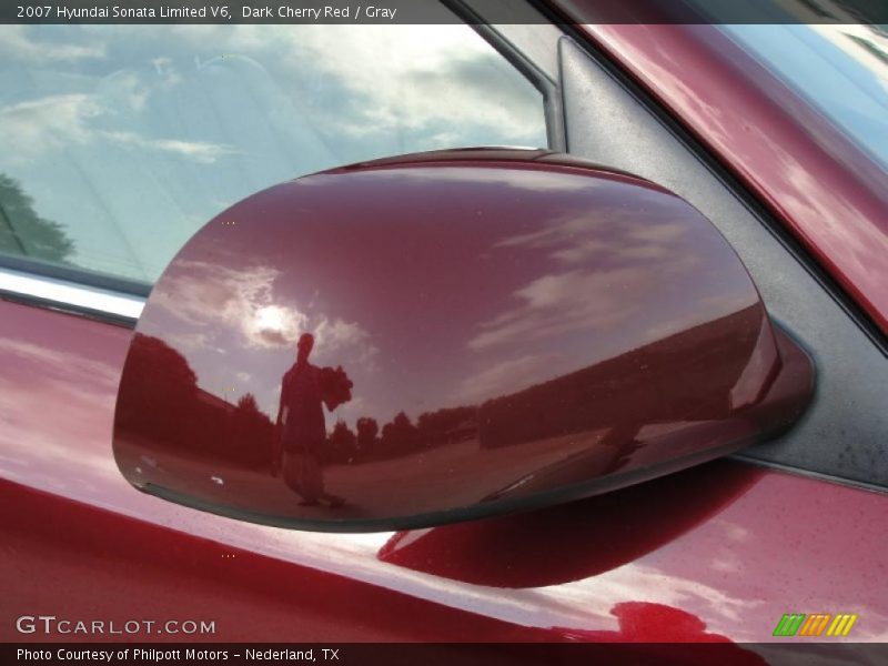 Dark Cherry Red / Gray 2007 Hyundai Sonata Limited V6