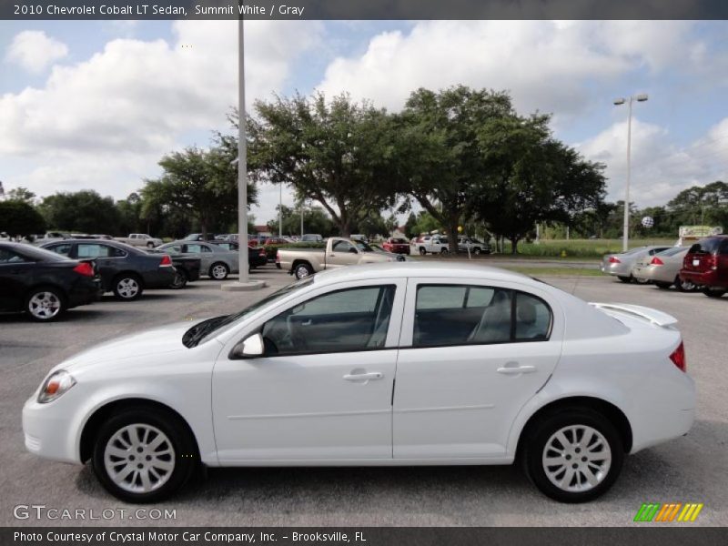 Summit White / Gray 2010 Chevrolet Cobalt LT Sedan