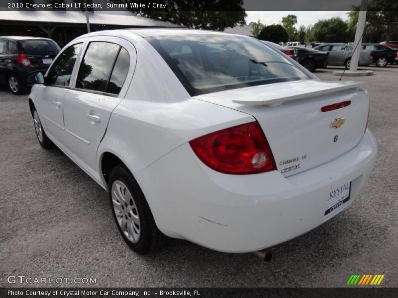 Summit White / Gray 2010 Chevrolet Cobalt LT Sedan