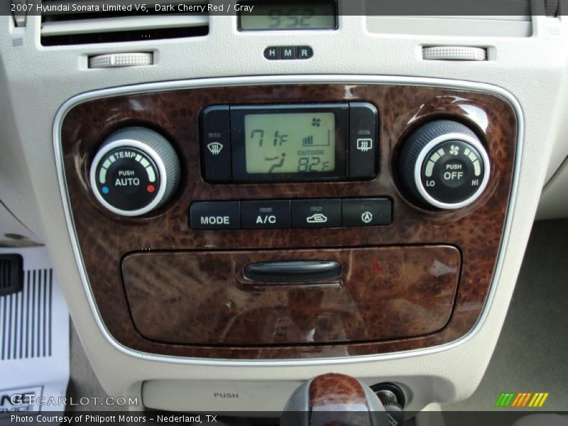 Dark Cherry Red / Gray 2007 Hyundai Sonata Limited V6