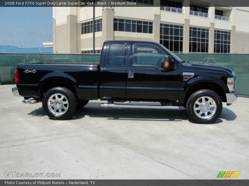 Black / Medium Stone 2008 Ford F250 Super Duty Lariat SuperCab 4x4