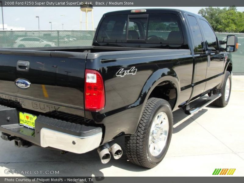 Black / Medium Stone 2008 Ford F250 Super Duty Lariat SuperCab 4x4