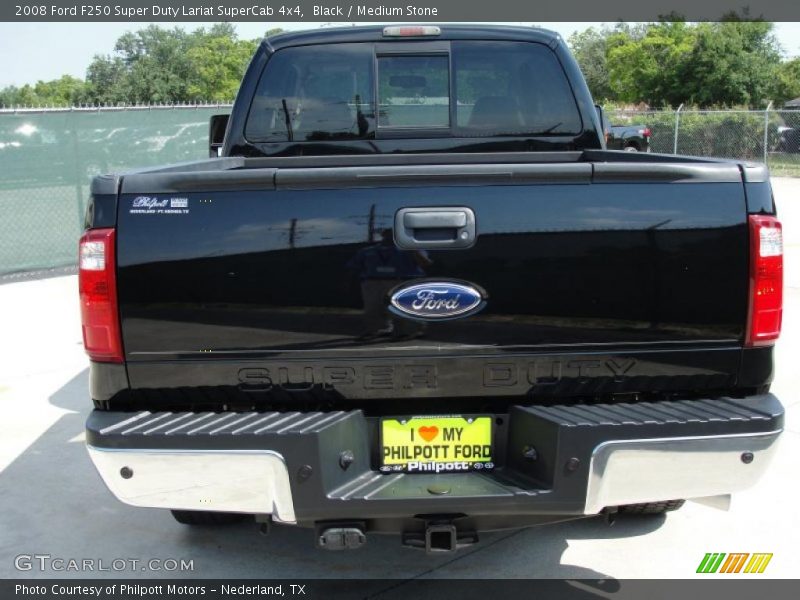 Black / Medium Stone 2008 Ford F250 Super Duty Lariat SuperCab 4x4